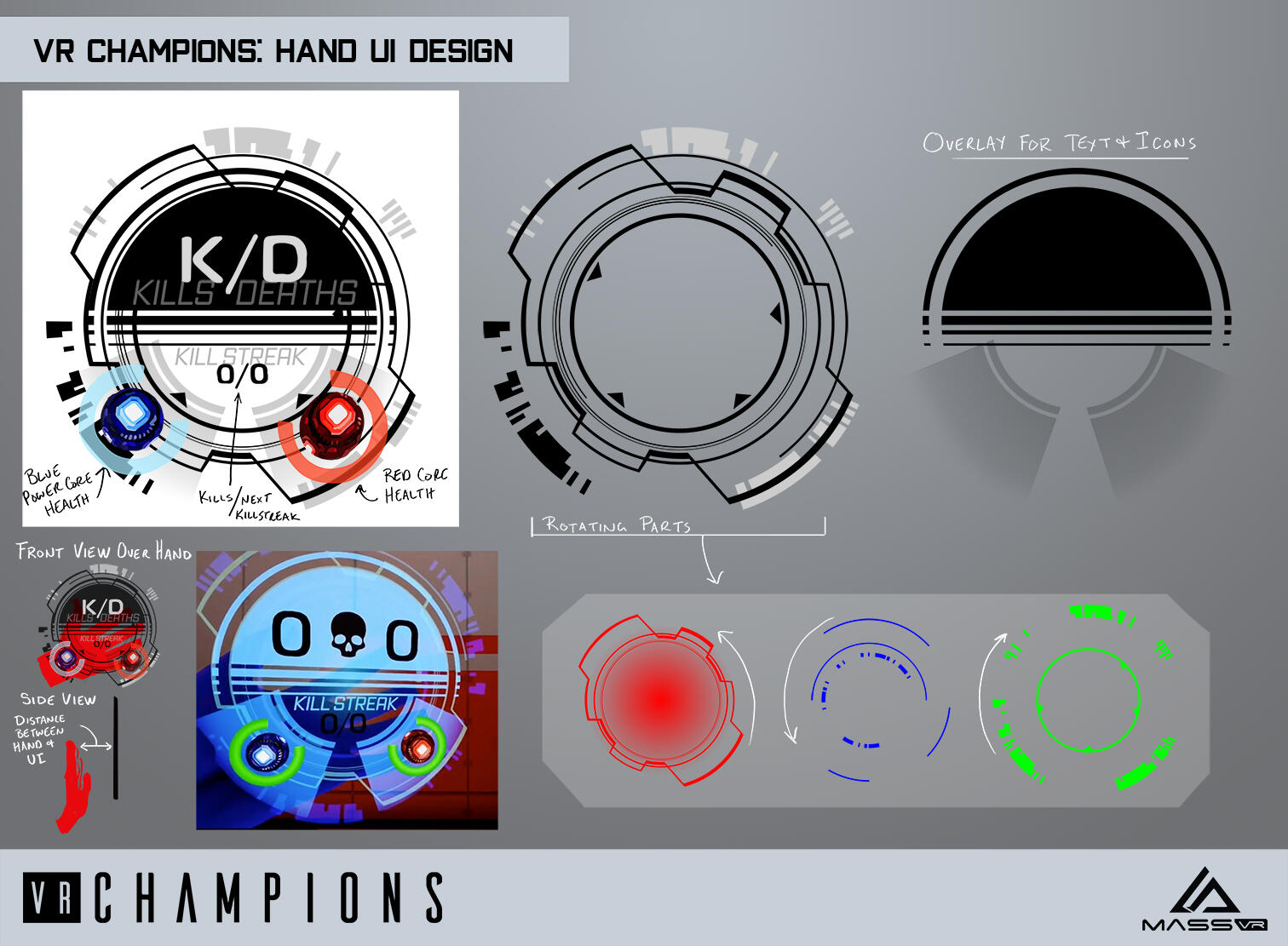 VR Champions Hand UI
