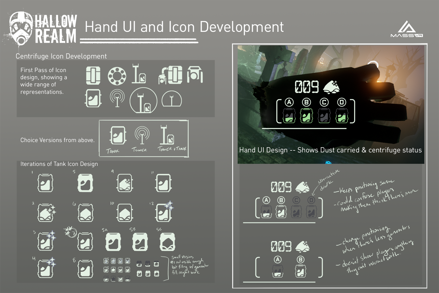 Hallow Realm Hand UI and Icon Development