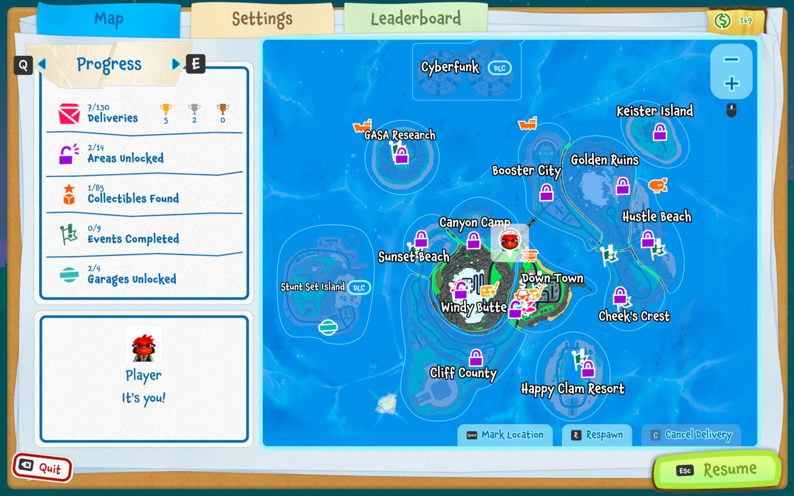 Pause Menu: Map